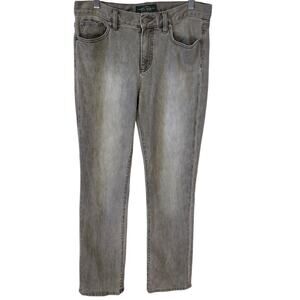 Ralph Lauren Jeans Co Gray Wash Classic Straight Denim Jeans Size 8 like NEW